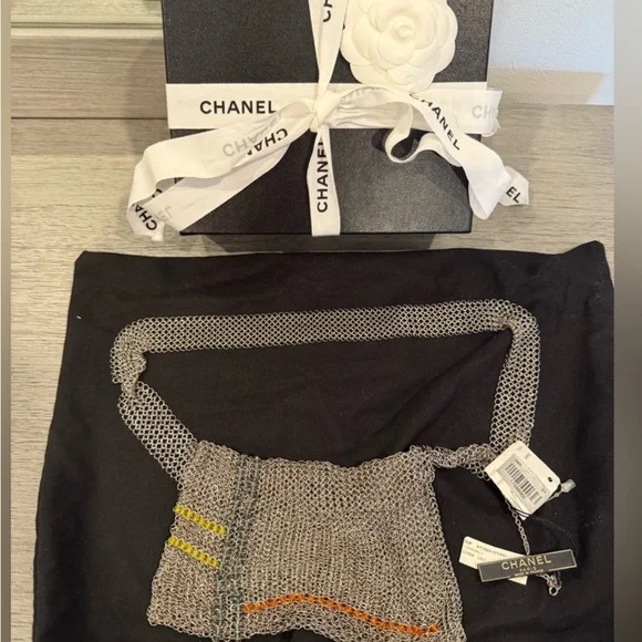Chanel Vintage Spring 1999 Beaded Chainmail Bum Bag- NWT - Picture 9 of 9